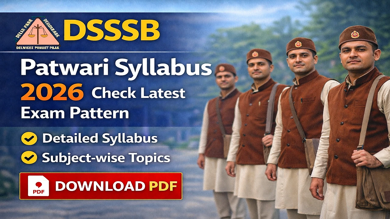 DSSSB Patwari Syllabus 2026