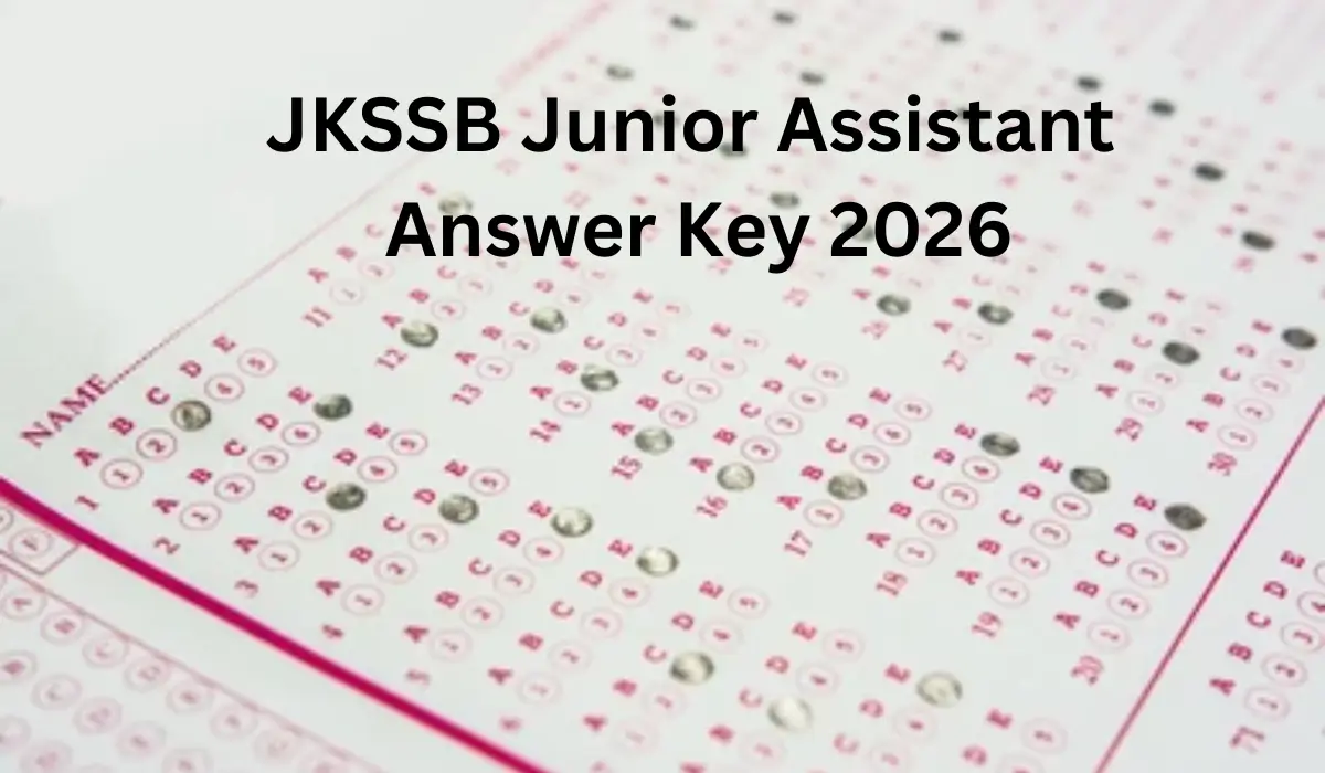 JKSSB Junior Assistant Answer Key 2026