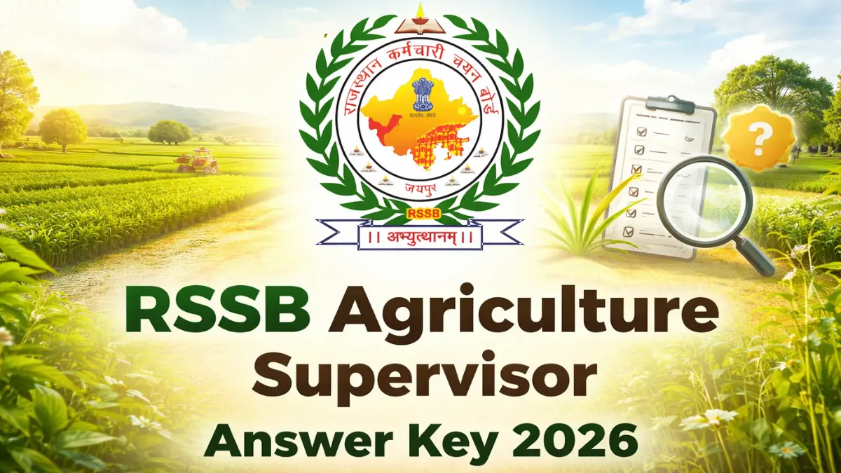 RSSB Agriculture Supervisor Answer Key 2026 Out